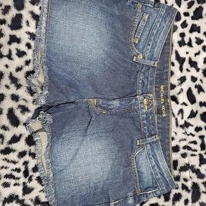 Michael kors jean shorts size 8 raw edge
